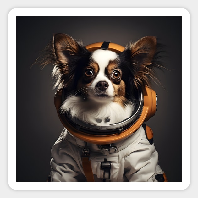 Astro Dog - Papillon Magnet by Merchgard